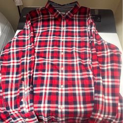 Red, White & Blue Button Up