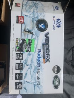Graphics Card Radeon HD 5870 Vapor-X NEW