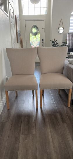 Set of 2 Upholstered Dining Chairs