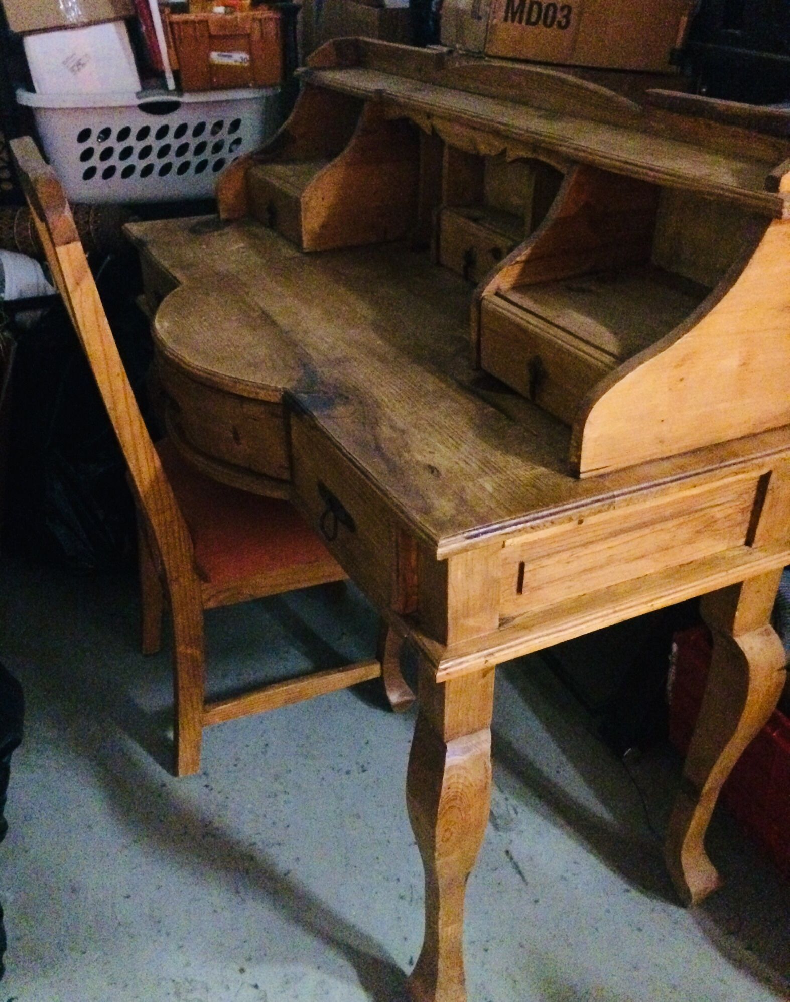 Rustic Wood Writing desk