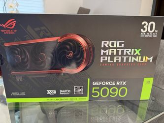 ASUS ROG Matrix Platinum GeForce RTX 5090 32GB 30th Anniversary Edition Card brand new sealed