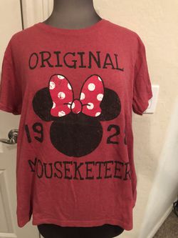 Disney Store Minnie Mouse ears Mouseketeer t shirt XXL women’s disney top 2XL