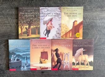 Complete Set of 7 Chronicles of Narnia Books by C.S. Lewis