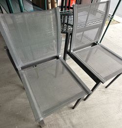 Set of 2 Outdoor lawn Patio heavy duty mesh chairs