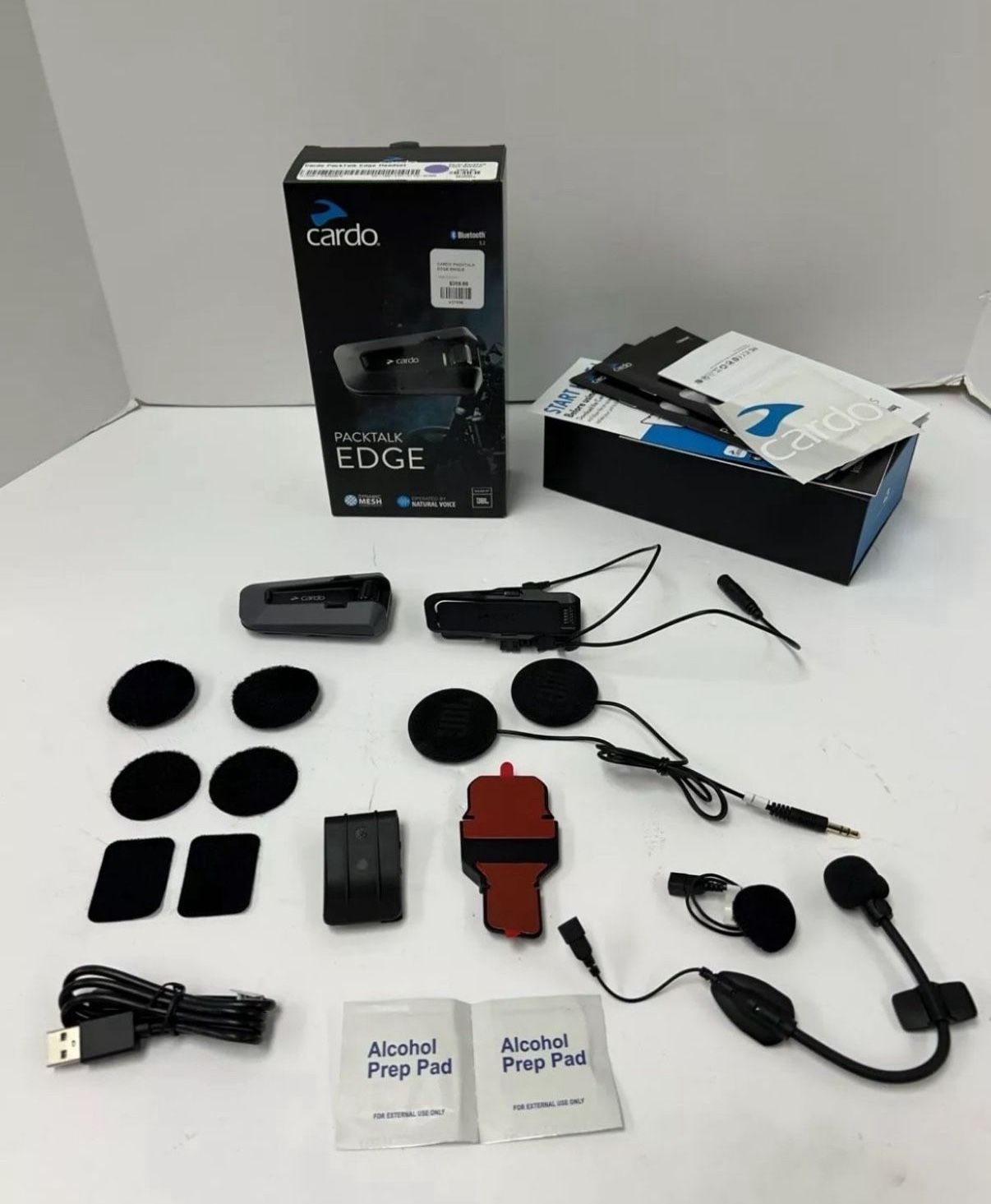 Cardo PackTalk Edge Headset Bluetooth with JBL Speakers