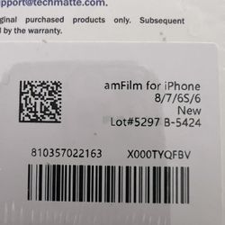 Screen Protector, Iphone, 6, 6S, 7, 8