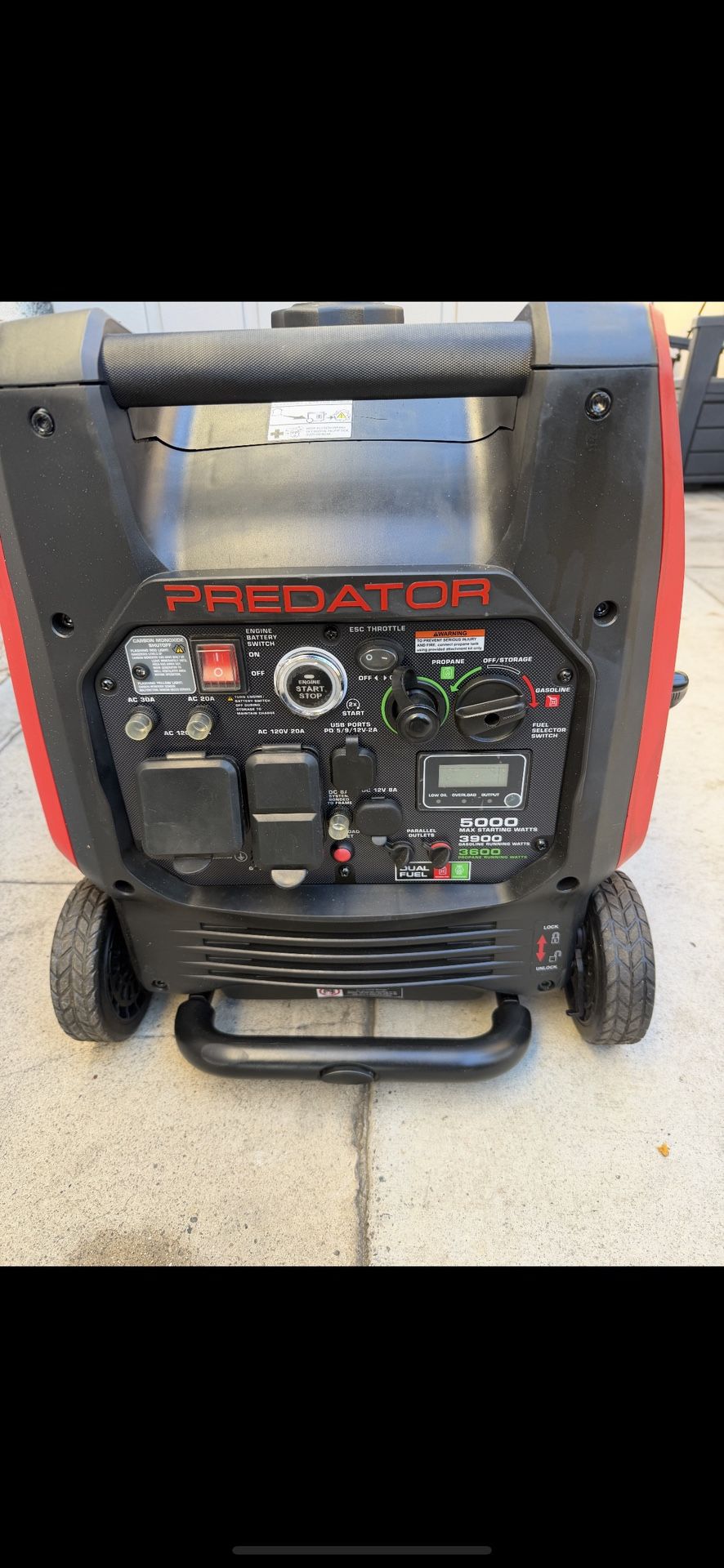 PREDATOR 5000 Watt Dual-Fuel SUPER QUIET I