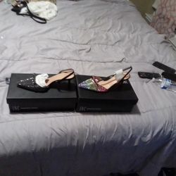 Size 7.5 Gelsey3f Pewter Crystal  Womens Shoes