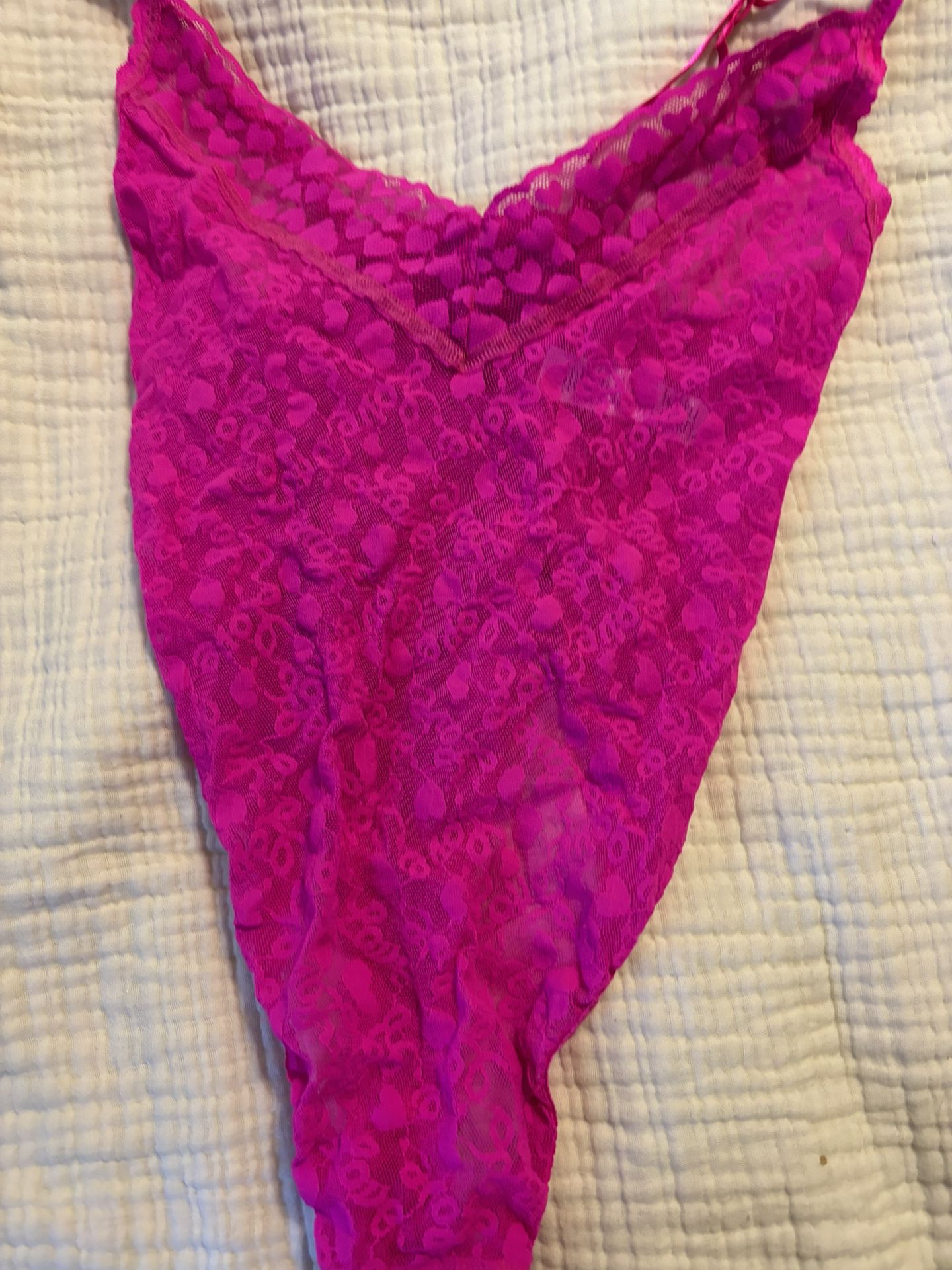 Pink Lace Bodysuit 