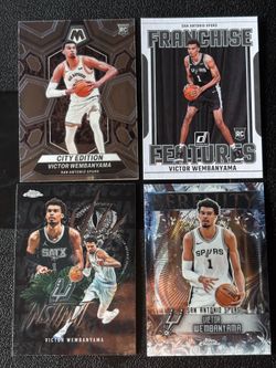 Victor Wembanyama 4 card lot 2 RC included investment cards 🔥
