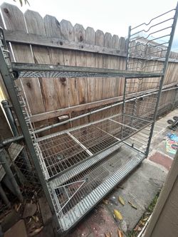 Collapsible heavy duty rack with wheels