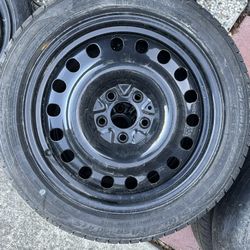 Falken Ziex ZE914 SN25 205/50R17 Tires on Steel Rims