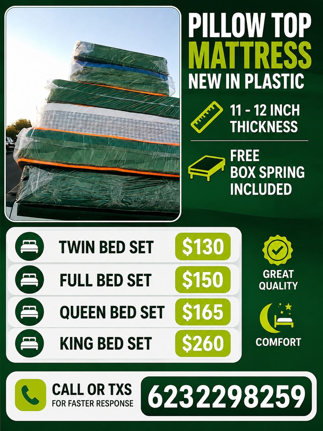 New mattresses