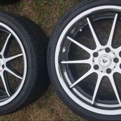 20 inch Staggered Wheels