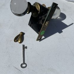 Antique Door Knob Assembly 