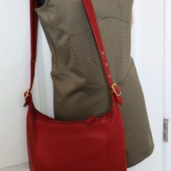 Vintage Coach All Leather Bag 