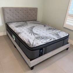 Queen Size Bed Frame & Mattress Combo  — FINAL SALE ASAP