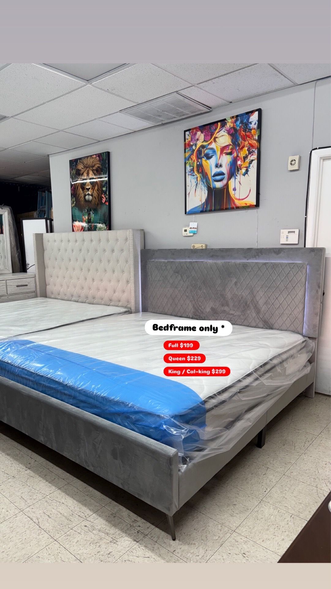 Beautiful velvet bedframe