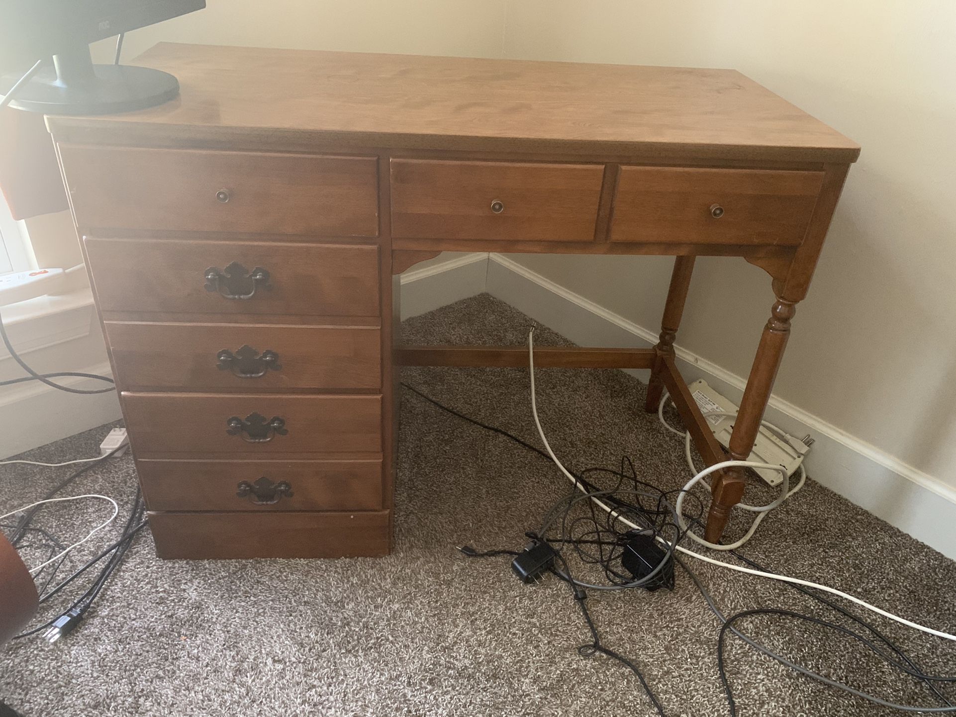 Ethan Allen Solid Wood Desk