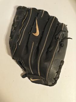 Nike De Edge 13.00  Baseball Glove Mitt Black Leather Adult LEFT HAND THROWER 