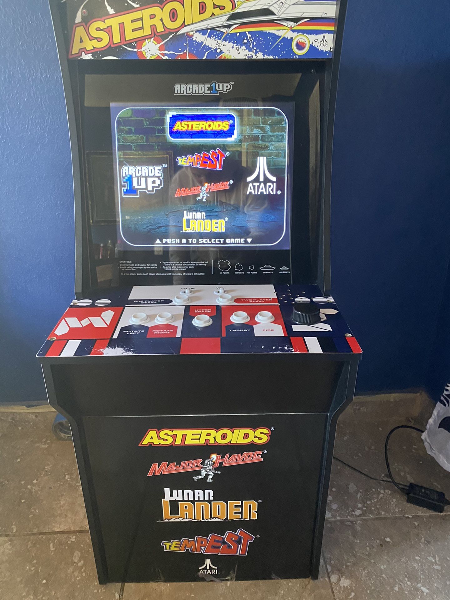 Asteroids Arcade game.