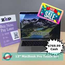 13” MacBook Pro  Touch Bar 