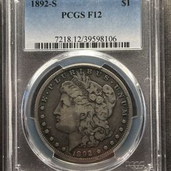 1892s 1$ Morgan Silver dollar 