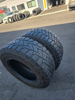 2 used tires Lt37x13.50r20 Toyo RT Open Country LR E ,10 PLY $250.00