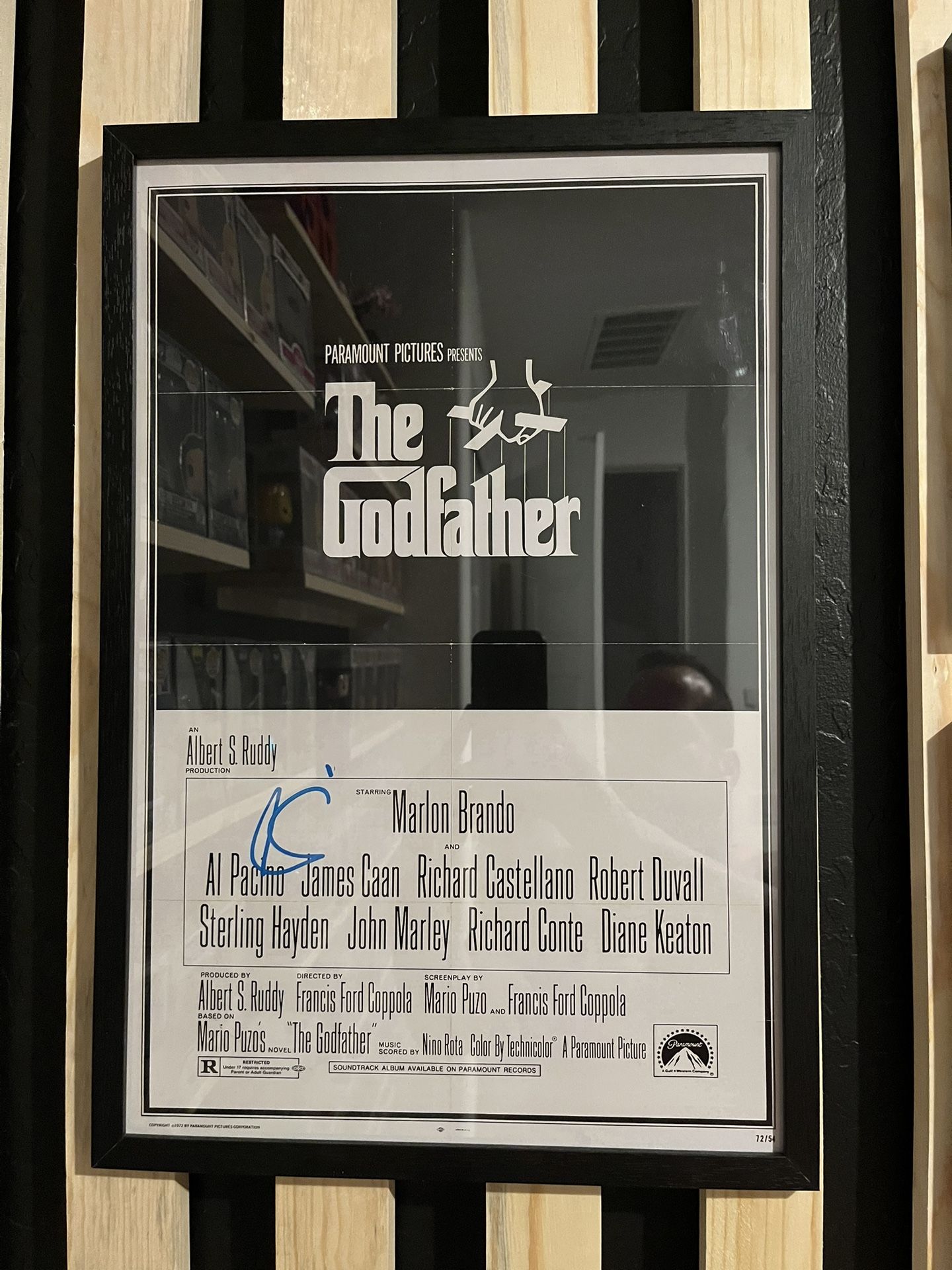 Al Pacino Signed “The Godfather” 12x16 Movie Poster From 1972