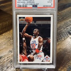 Michael Jordan 1991 Upper Deck All Star MINT 9