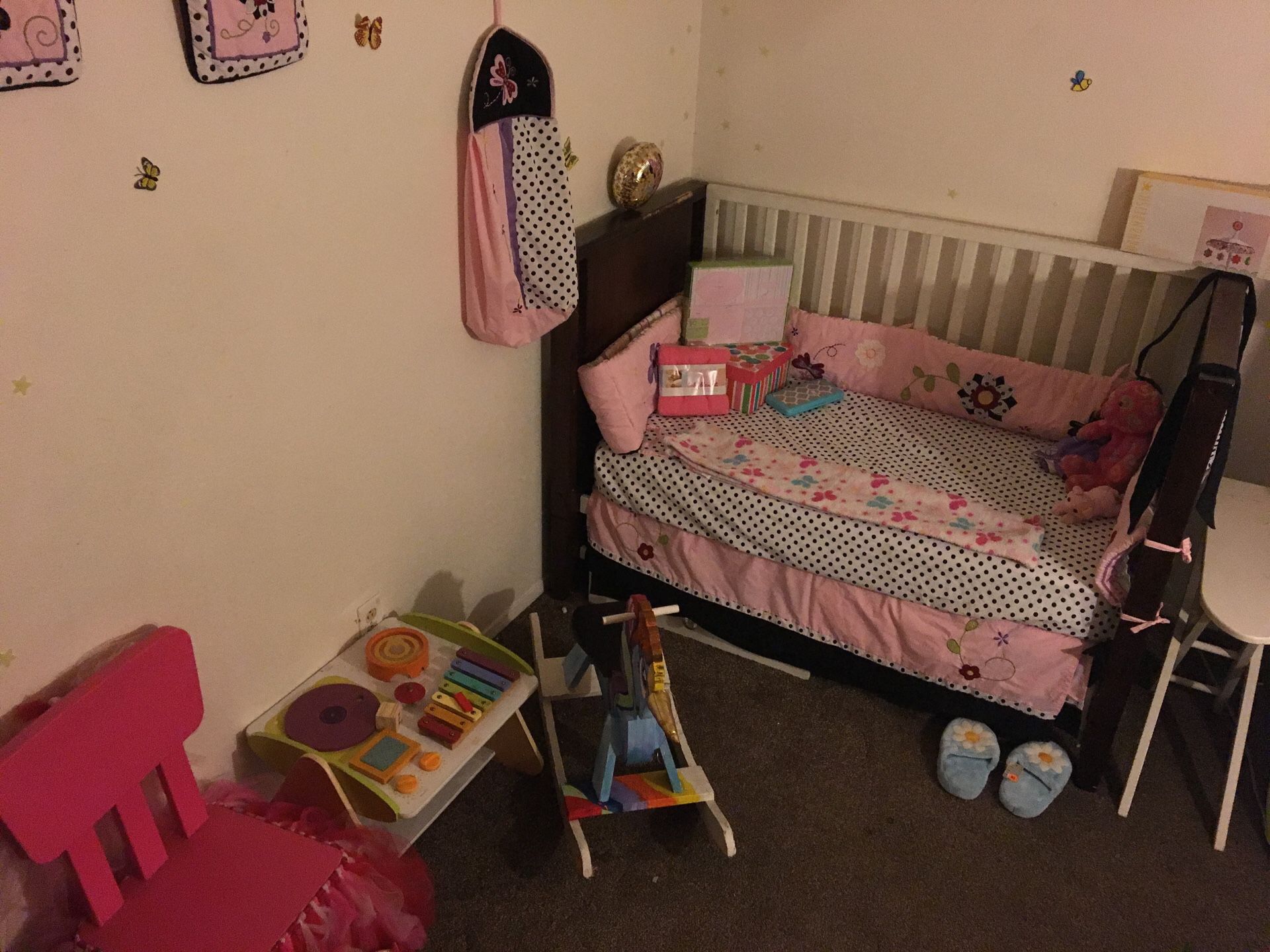 Girls Newborn Toddler bedroom decor set