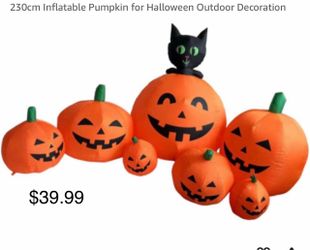 Inflatable Pumpkin for Halloween Outdoor Decoration