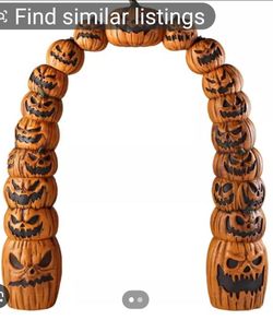 Halloween pumpkin arch