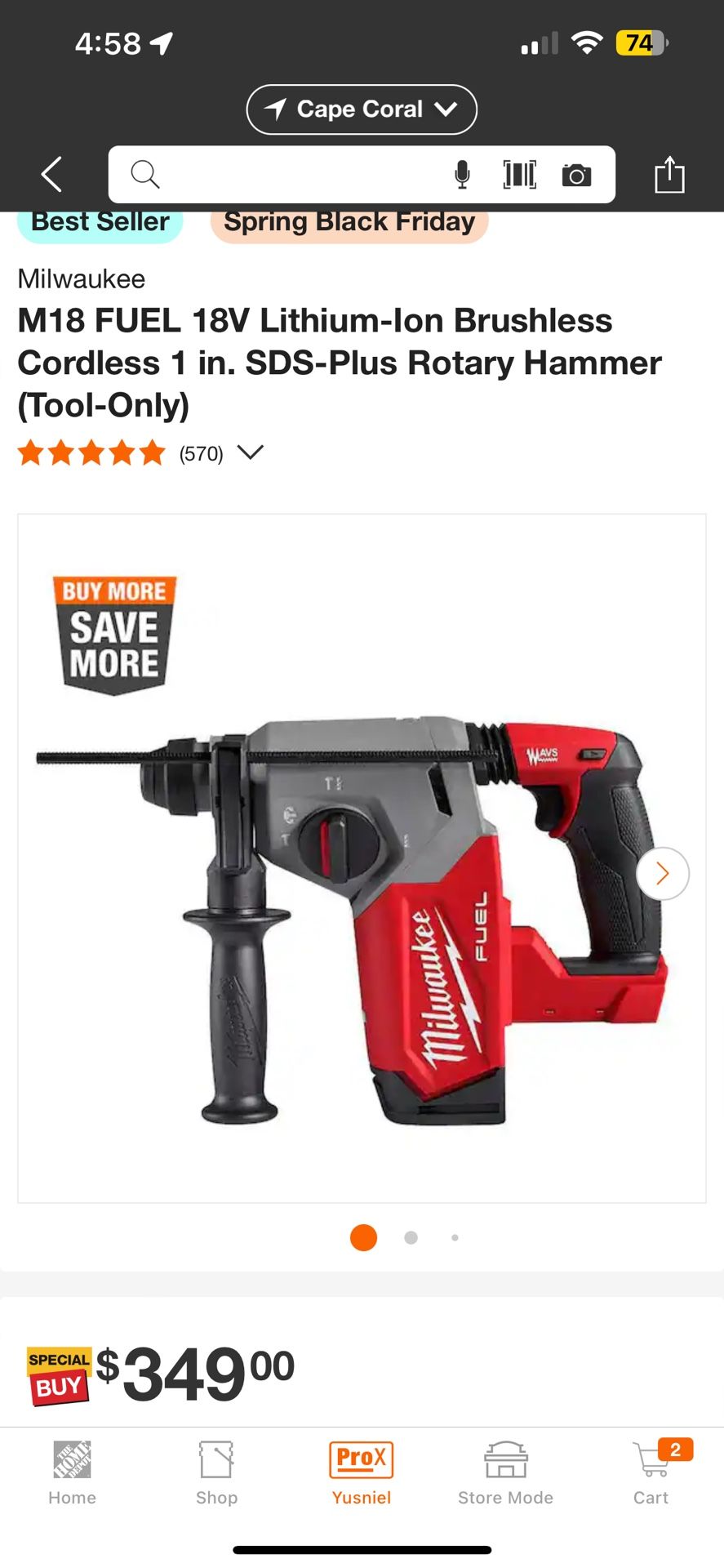 Hammer Rotary Milwuakee 