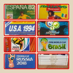 Finished world cup panini albums