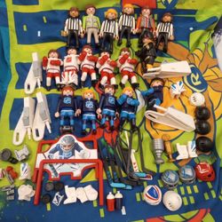 NHL Play Mobil Toy Lot