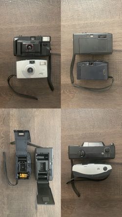 2 point and shoot film cameras 35mm 