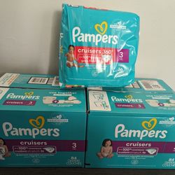 NEW Pampers Cruisers Bundle, Size 3