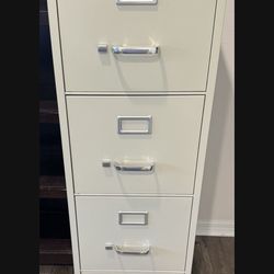 3 Drawer Solid File Cabinet- Sand Color