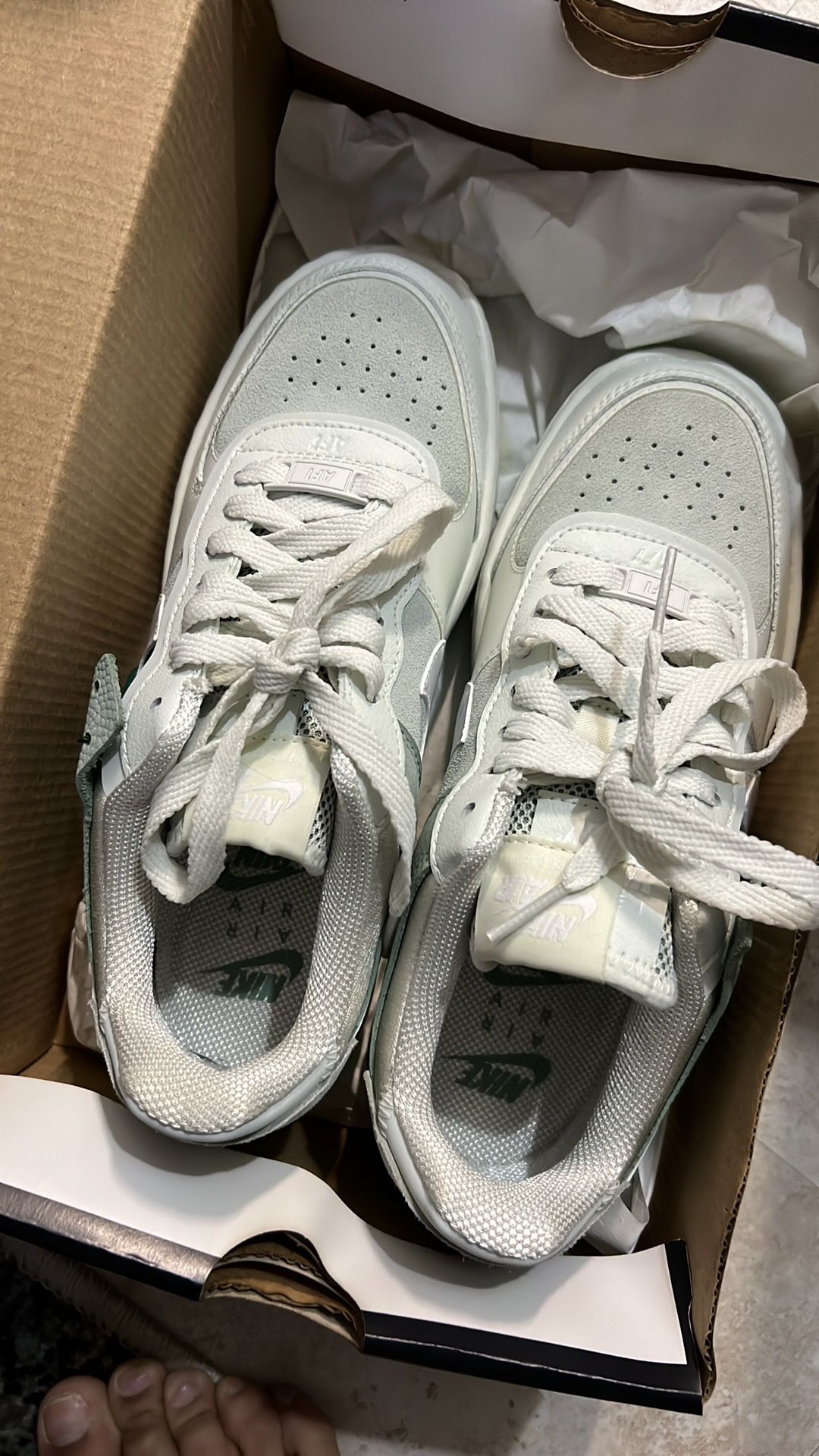 StockX: Air Force 1 Low Shadow Spruce White (W) (Size 7W) for Sale in Brooklyn, - OfferUp