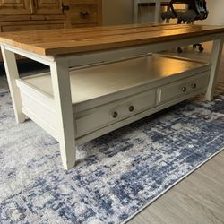 Cost Plus World Market Solid Coffee Table With Storage!