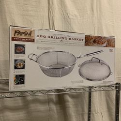 PARINI Grill Masters Collection Stainless Steel BBQ Grilling Basket / Brand New