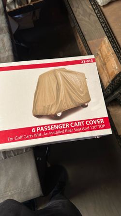 New Golf Cart Cover 6 Seater Passenger Works With 120” Top As Well