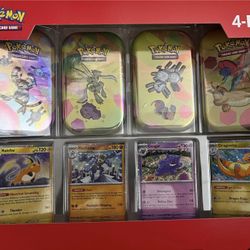 Pokemon TCG Sam's Club 151 (4 Mini Tins + 4 Promo Cards Bundle)