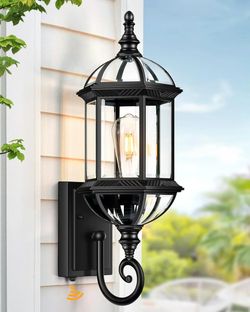 VIANIS 21" Dusk to Dawn Motion Sensor Outdoor Wall Sconce - Brand New