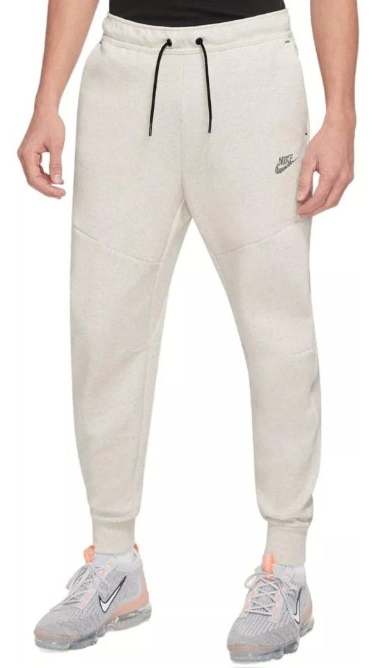 Nike Sportswear Tech Fleece DQ4317-100 White/Grey Heather Men's Joggers Size: L