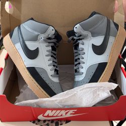 Nike Court Vision Mid Smoke Grey/Black-LT   Size 11 Men’s 