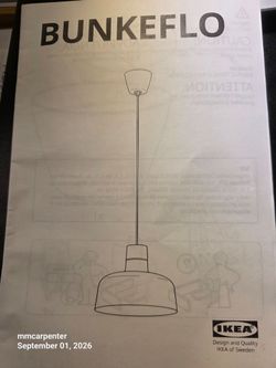 IKEA  Bunkeflo White 14"
