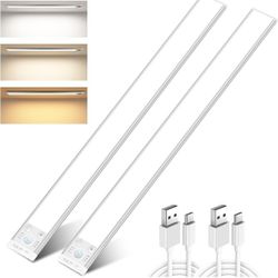 LED Motion Sensor Under Cabinet Lights 2 Pack