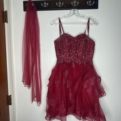 Burgundy Dress